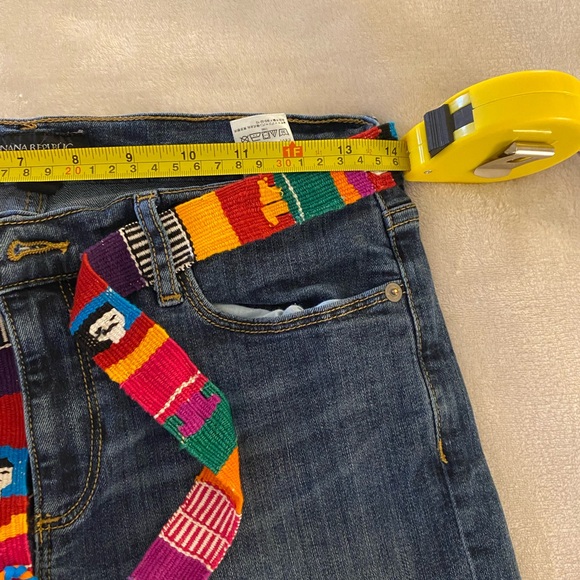 ♥️ Banana Republic Denim Shorts Size 6 With Bonus Boho Belt - Picture 7 of 8